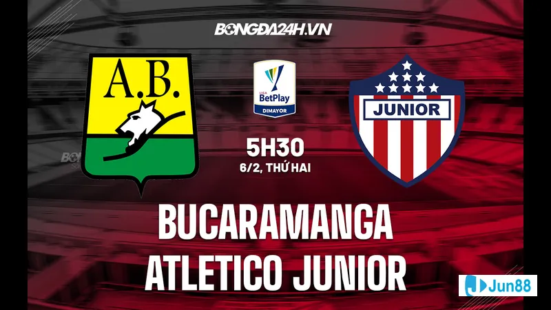 Junior Barranquilla và Atletico Bucaramanga đối đầu trên sân cỏ